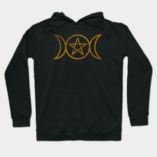 3 Moons with Pentagram Hoodie